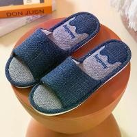 ราคา TTO รองเท้าใส่ในออฟฟิศ รองเท้าแตะ สไตล์ญี่ปุ่น รองเท้าแตะผ้าลินิน พื้นกันลื่น รองเท้าใส่ในบ้าน Indoors Outdoors Summer (1729679205656266899)