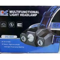 ราคา ไฟฉายคาดหัว MULTIFUNCTIONAL LIGHT HEADLAMP ไฟชุด LED T6 1 หลอดกลาง + หลอด XPE 2 หลอดพร้อม แบตเตอรรี่ LITHIUM (ไฟส่องกบ) ปรันไฟได้5 จังหวะ แสงขาว รุ่น DC-608 ปรุับ (1729662111573379325)