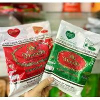 ราคา (จับคู่) ชาเขียวตรามือ 200 กรัม + ชาแดงตรามือ 400 กรัม ชนิดถุง ราคาสุดคุ้ม ชาไทย (1731081560289610422)