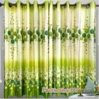 ราคา อมลวรรณ ผ้าม่านประตู ตาไก่ ผ้าหนาป้องกันแสงแดด 85%-90% สีเขียวอ่อน ลายดอกไม้ ขนาด 100x135 ซม. สำหรับตกแต่งบ้าน ผ้าม่านหรูหรา ผ้าม่านกันแสง ผ้าม่านสำเร็จรูป ผ้าม่านหน้าต่าง ผ้าม่า (1729590072443439636)