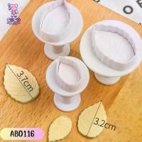 ราคา พิมพ์กดคุกกี้ บิสกิตรูปใบไม้ 3 ชิ้น ลายใบไม้ น่ารัก ผลิตจากพลาสติกแบบ food grade (1729695932460665218)