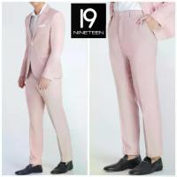 ราคา ชุดสูทผู้ชาย สีชมพูพาสเทล เซ็ต 19Nineteen พร้อมจัดส่งในประเทศไทย ขายแยก เสื้อสูท 2 กระดุม มาพร้อมกางเกงเข้าชุด ชุดแต่งงาน ชุดพิธี ชุดทำงาน (1731841047550198786)