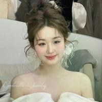 ราคา ต่างหูอเนกประสงค์ ลูกไม้ ขนนก สไตล์โมริ สำหรับเจ้าสาว คลิปหนีบหู สตูดิโอ ชุดแต่งงาน อุปกรณ์ถ่ายภาพกลางแจ้ง สวยสุดๆ (1732140584656210301)