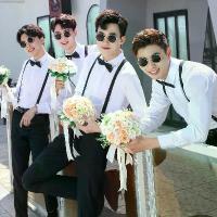 ราคา ชุดเพื่อนเจ้าบ่าว, ชุดฤดูร้อน, ชุดแต่งงาน, เสื้อผ้ากลุ่มพี่ชาย, ชุดสูทผู้ชาย, เสื้อเชิ้ตสีขาวและเสื้อกั๊ก, ชุดเอี๊ยม (1732584821886125636)