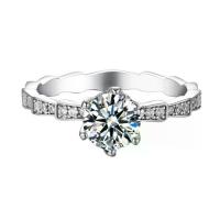 ราคา แหวนแต่งงาน Moissanite 1 กะรัต เงินแท้ S925 รูปงู สไตล์ Ins เหมาะสำหรับข้อเสนอและการแต่งงาน สำหรับใช้ในเทศกาลและงานพิเศษ (1732208826478331378)