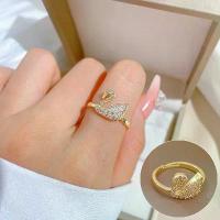 ราคา แหวนแต่งงาน, หงส์เพชรเต็ม, เปิดและปรับได้, เครื่องประดับมือเรียบง่าย, แหวนญี่ปุ่น, แหวนคู่, [ทองแท้] (1731183868560771852)