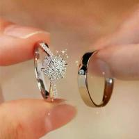 ราคา แหวนแต่งงาน, แหวนคู่เพชรจำลอง, แหวนเพชรแบบเปิด, สำหรับผู้หญิง, อุปกรณ์ประกอบฉากภาพงานแต่งงาน, เหมาะสำหรับแฟนสาว, การออกแบบคู่ (1730405491507366898)