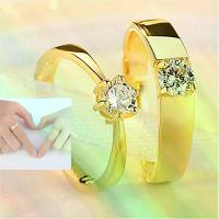 ราคา แหวนคู่,แหวนหมั้น,แหวนสแตนเลส, แหวนแต่งงาน, แหวนคู่, ทันสมัย, แหวนเพชร, สไตล์มินิมอล, สีทอง, เพทายเงา, เหมาะสำหรับงานแต่งงาน แหวน รุ่น แหวน ปรับ ได้ ตาม ขนาด นิ้ว แหวน มงคล (1731704958746658242)