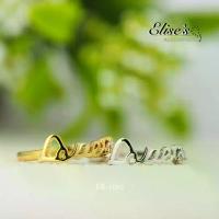 ราคา ER-1082 แหวนเพชรCZ เกรดพรีเมี่ยม อักษร LOVE ชุบทองคำขาวหนาพิเศษ แหวนแต่งงาน คู่รัก แหวนนิ้วก้อย （Hot sale） (1732001683038962728)
