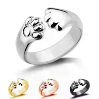 ราคา แหวนสร้างสรรค์สำหรับผู้หญิง ดีไซน์อุ้งเท้าหมีและกรงเล็บแมวน่ารัก แหวนเปิด ปรับได้ เหมาะสำหรับสุภาพสตรี ของขวัญปาร์ตี้และวันเกิด แหวนแต่งงาน ของขวัญ (1730957228555143424)