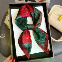 ราคา ผ้าพันคอไหมสี่เหลี่ยม, ผู้หญิงวินเทจพิมพ์, 70X70cm, สำหรับ 2024 ใหม่ฤดูใบไม้ผลิฤดูร้อนแฟชั่นสตรีผ้าเช็ดหน้า, หรูหรากระฮอกที่คาดผม, Foulard ริบบิ้น (1732727134227957210)