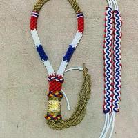 ราคา มงคลมวยไทยลายธงชาติไทยพร้อมประเจียด(ริบบิ้น)ทอง (1732225618950063187)