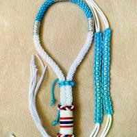 ราคา มงคลมวยไทยสีฟ้าขาวพร้อมประเจียด(ริบบิ้น) (1732296730346555475)