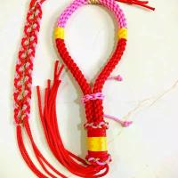 ราคา มงคลมวยไทยสีชมพูแดงพร้อมประเจียด(ริบบิ้น) (1732213660420900947)