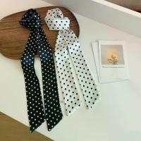 ราคา ผ้าพันคอไหมยาว ดีไซน์ลายจุดคุณภาพสูง สีดำ ริบบิ้น แฟชั่น มาใหม่ อเนกประสงค์ ผ้าพันคอตกแต่งคอ ที่คาดผม ริบบิ้น Ins (1732356533105689934)