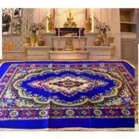 ราคา พรมปูพื้น พรมลายหลุยส์ ขนาด 170*220 มีสีให้เลือก น้ำตาล เขียว น้ำเงิน แดง (1732089595396983800)