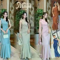 ราคา G124 ชุดเพื่อนเจ้าสาว สีกรม น้ำตาล มาใหม่ เดรสเบี่ยงข้างออกงานแต่งดอกไม้ ชายพริ้วๆๆสวยๆๆ (1731766878998465350)