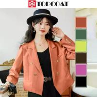 ราคา เสื้อสูทครอป 4 กระดุมลาย สีดำ น้ำตาล ส้ม ชมพู เขียวเข้ม-อ่อน (1729727781791238516)