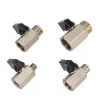 ราคา บอลวาล์วทองเหลืองขนาดเล็ก เกลียว 1/8" 1/4" 3/8" 1/2" BSP ชายกับหญิง วาล์วปิดผนึกน้ำ แก๊ส น้ำมัน มีให้เลือก 1/4" (1732680193463060346)