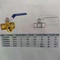 ราคา บอลวาล์วทองเหลือง 3 ทาง 1 ชิ้น สำหรับบ้าน สวน ปรับปรุงบ้าน วาล์วอุปกรณ์ประปา เกลียวภายใน เหมาะสำหรับน้ำ น้ำมัน และแก๊ส (1731695965086583581)