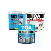 ราคา ยกลัง4เเกลลอน รองพื้นปูน TOA ทุกรุ่น /TOA ไฮโดร ควิก ไพรเมอร์ รองพื้นปูน TOA HydroQuick Primer/TOA Contact Primer น้ำยารองพื้นปูนทับสีเก่า/ เอ็มดี พลัส อัลตร้า ไฮด์ สีรองพื้นปูนใ (1732708165224400632)