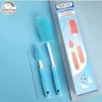 ราคา [พร้อมส่ง] แปรงล้างขวดนม ชุดแปรงซิลิโคนล้างขวดนม แปรงซิลิโคน แปรงทำความสะอาด จุกนม หลอดดูด ขวดนม (1732366488281712473)