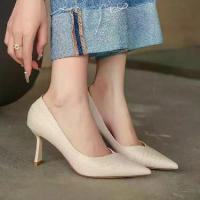 ราคา รองเท้าส้นสูง ส้นกริช หนังนิ่ม ใส่สบาย สไตล์เรียบหรู ยอดนิยม รองเท้า ผ้าใบ เปิด ส้น ผู้ หญิง แบรนด์ แท้ (1731970888443267768)