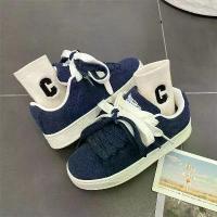 ราคา รองเท้าส้นตึก สีฟ้า พื้นหนา สำหรับผู้ชายและผู้หญิง สไตล์ไฮ ดูอินเทรนด์ ย้อนยุค และอเนกประสงค์ ใส่ลำลอง รองเท้า ผ้าใบ ขาว ล้วน รองเท้า แฟชัน รองเท้า คัดเกรด จิ้ม ลิงค์ หน้า โ (1732692753806231032)