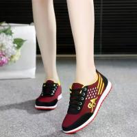 ราคา รองเท้าผ้าใบ, ผ้าใบ AR พื้นนุ่ม, แฟชั่น, รองเท้าผ้าใบลำลอง, ลูกไม้ขึ้น, Unisex, มีสีเทา, สีแดงและสีดำ, รองเท้าแบน (1731895949296044570)