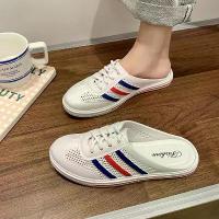 ราคา รองเท้าแตะครึ่งส้นลำลอง ใส่สบาย อเนกประสงค์ รองเท้าส้นแบน เหมาะสำหรับพยาบาล รองเท้า ผ้าใบ เปิด ส้น ผู้ หญิง แบรนด์ แท้ (1731884040533936518)