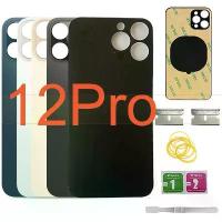 ราคา รูกล้อง, ใหญ่ กว้าง ใหญ่, กระจกหลัง, สำหรับ iPhone 12Pro 12 Pro 6.1", ฝาครอบแบตเตอรี่, ประตูหลัง, กาว 3M, อะไหล่ (1731977733448436344)