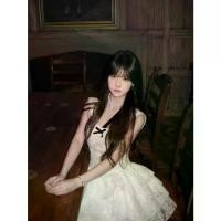 ราคา ชุดเจ้าหญิง, ฤดูร้อนหวาน, เปลือย, เอวพอง, พร้อมโบว์ฝรั่งเศสและลูกไม้, ชุดเดรสสายเดี่ยว, ชุดเดรส ชุด เจ้าสาว ไหมพรม (1732317739851221798)
