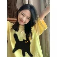 ราคา เสื้อยืดแขนสั้นผู้หญิง ทรงหลวม ลำลอง ดีไซน์สวย สไตล์โดมินิค สุดสวย เสื้อคอกลม นอกยุค 2564 มาใหม่ ผ้าฝ้าย ผ้าแพร เสื้อ baby tee สไบลาย ดอก สงกรานต์ ยืด ขาว มือ สอง กราม ผ้า มือ2 ก (1731397675056072437)