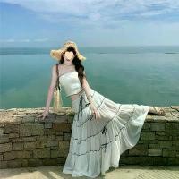 ราคา ชุดวันหยุดชายทะเล สไตล์ไทย น่ารัก เซ็กซี่ กระโปรง Midi สีขาวที่ไม่มีสายหนัง ดีไซน์กุทัณฑ์ เซ็ต 2 ชิ้น เดรสยาว บรรยากาศ ชุด ไป งานบวช เรียบหรูดู แพง ไฮโซ สาวอวบ เซต ไหมพรม คน อ้วน ไซส์ ใหญ่ (1731728493