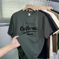 ราคา เสื้อยืดผ้าฝ้ายอเมริกัน หนัก 200G แขนสั้นผู้ชาย เสื้อคอกลมทรงหลวม เสื้อผ้าอินเทรนด์ พิมพ์ลาย เหมาะสำหรับฤดูร้อน ครึ่งแขน ผ้าฝ้าย ผ้าแพร เสื้อ baby tee สไบลาย ดอก สงกรานต์ ยืด ขาว (1731397634123335413)