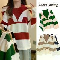ราคา SW#เสื้อแขนยาวไหมพรหมเปิดไหล่ เสื้อไหมพรมถักลายริ้ว ทรงหลวม แขนยาวเปิดไหล่สไตล์เกาหลีเกาใจรุ่น1138 Clothing Lady Women ผู้หญิง เสื้อ ไหมพรม ไหล่ (1731461192125156167)