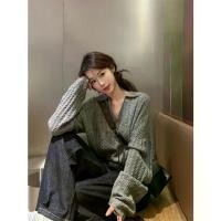 ราคา เสื้อสเวตเตอร์โปโลฝรั่งเศส ทรงหลวม แขนยาว Clothing Women ผู้หญิง เสื้อ ไหมพรม คอเต่า แขนกุด (1731281025270384879)