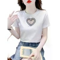 ราคา เสื้อคอปกทหารเรือเสื้อยืดแขนสั้นฤดูร้อน สำหรับผู้หญิง คอกลม ดีไซน์หัวใจกลวงเรียบง่าย สไตล์เยาวชน ไม่ซ้ำใคร เสื้อสั้น มาใหม่ เสื้อ ไหมพรม คอเต่า แขนกุด (1731919870616570486)