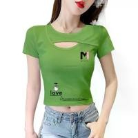 ราคา เสื้อคอปกทหารเรือฤดูร้อนใหม่ เสื้อสตรี ทรงสลิม ดีไซน์สวย กลวงออก สไตล์เฉพาะ เสื้อยืดแขนสั้น สไตล์สาวฮอต เหมาะสำหรับผู้หญิง อเนกประสงค์ เสื้อ ไหมพรม คอเต่า แขนกุด (1731920002259782262)