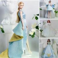 ราคา ชุดตุ๊กตาแฟชั่นยุโรปใหม่ สไตล์นางแบบซูเปอร์โมเดล เดรสสีน้ำเงิน งานปัก หรูหรา มีให้เลือก 8 แบบ ชุดแต่งงานน่ารัก ชุดเจ้าหญิง เหมาะสำหรับตุ๊กตา 30 ซม. และตุ๊กตา BJD 1/6 (1732174824963016959)