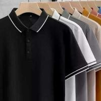 ราคา เสื้อโปโลชายฤดูร้อน เสื้อคอปกหลวม งานปัก เสื้อยืดแขนสั้น (1729681162777693124)