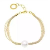 ราคา Oreitta Martin สร้อยข้อมือ แบบ 4 สาย ประดับมุกน้ำจืด วัสดุตัวล็อก: เงิน925 ชุบทอง18K ขนาด 6.1 มม. X 16.5-19 ซม. (สามารถปรับความยาวได้) (1732577195814651805)