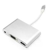 ราคา Usokqje-สายแปลงเสียงและวิดีโอ อะแดปเตอร์ VGA AV 8 พินเป็น HDMI 1080P รองรับ iPhone/iPad (1729769282851342879)