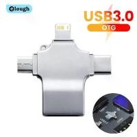 ราคา อะแดปเตอร์ 4 In 1, Elough, USB 3.0 ตัวเมียถึง Micro Type C อะแดปเตอร์แปลงไฟ, สำหรับ iPhone และ Samsung, อะแดปเตอร์ความเร็วสูง, Tipo c (1732153359282046505)