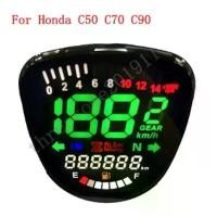 ราคา เครื่องวัดความเร็วรอบเครื่องยนต์ดิจิทัล LED สําหรับรถจักรยานยนต์ Honda C50 C70 C90 ฝาครอบวาล์วเวฟ 110i บ ล ู ท ู ธ ต ิ ด ห ม ว ก ก ั น น ็ อ ค สวิตช์ ไฟ 125 บังลม (1732661495929472752)