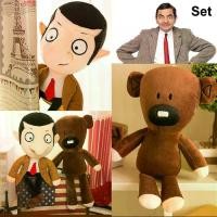 ราคา [Tiktok] ตุ๊กตา มิสเตอร์บีน กับ เท็ดดี้แบร์ หมี ของสะสม 30cm Mr Bean Teddy Bear Plush Toys Movie Mr.Bean Cute (1732684740977657357)
