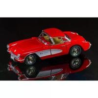 ราคา จัดส่งภายในประเทศไทย COD. โมเดลรถเหล็ก โมเดลรถเชฟโรเลต คอร์เวทท์ 2 ประตู คลาสสิค อเมริกา ของเล่น ของสะสม KINSMART 1:34 Model 1957 Chevrolet Corvette sports America classic dieca (1732545084711995109)