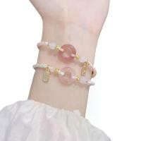 ราคา สร้อยข้อมือสไตล์จีนใหม่ สไตล์ชาติพันธุ์ สร้อยข้อมือหัวเข็มขัดสันติภาพดอกพีชสีชมพู เหมาะสำหรับเป็นเพื่อนที่ดีที่สุด กรอบ พระปิดตา หลวงปู่ ซองสุ่ม พวงกุญแจ ราย เหรียญ ครุฑ กล่องสุ่ (1732620456207484846)