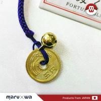 ราคา เครื่องรางญี่ปุ่น เหรียญ 5 เยนพร้อมสายคล้องเชือกถักสีม่วง สินค้าขายดี (1732419736535336509)