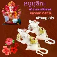 ราคา หนูมุสิกะบริวารพระพิฆเนศ หนูมุสิกะสีขาวถือถุงเงิน-ถุงทองจำนวน1คู่ขนาดยาว14ซ.ม.สวยงาม งานแฮนเมคสวย พร้อมจัดส่งโดย kerry สินค้าขายดี เครื่อง มรดก ไทย เหรียญ ปล่อย พระ แท้ ต้น (1731536975794111491)